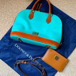 Dooney & Burke Pebble Grain Zip Zip satchel